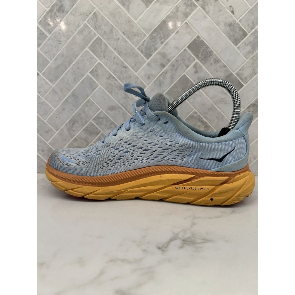 Hoka One One Clifton 8 Running Sneakers Womens 6.5B 6.5 B Summer Song Ice Flow - Picture 4 of 8